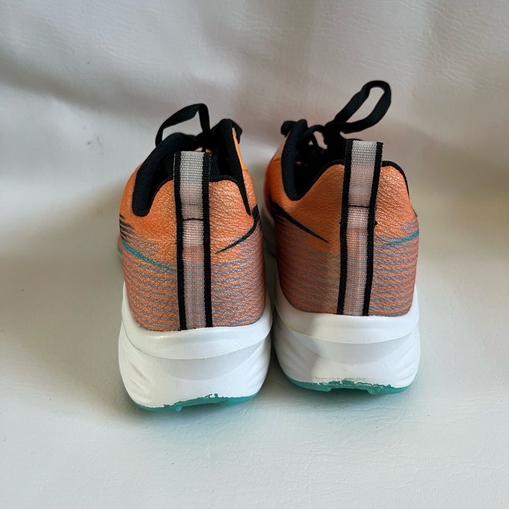 Women’s Orange and Black Athletic Sneakers - Picture 3 of 4